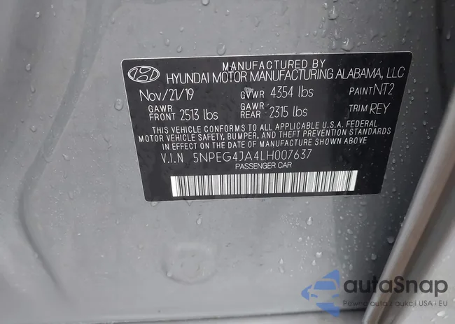 5NPEG4JA4LH007637: 43967088