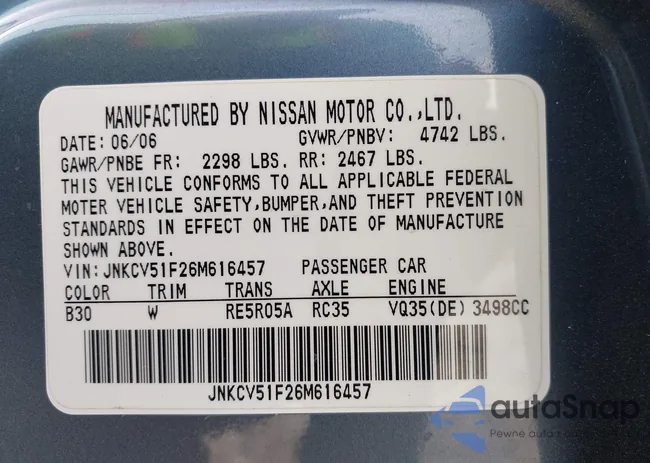 JNKCV51F26M616457: 43967106