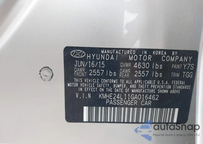 KMHE24L11GA016462: 43967217