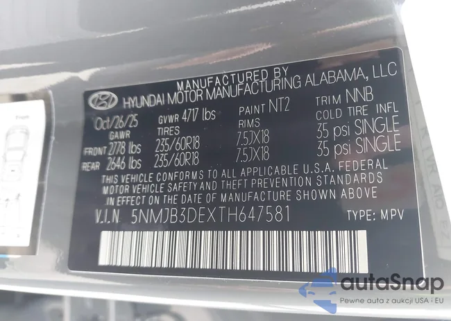 5NMJB3DEXTH647581: 43967220