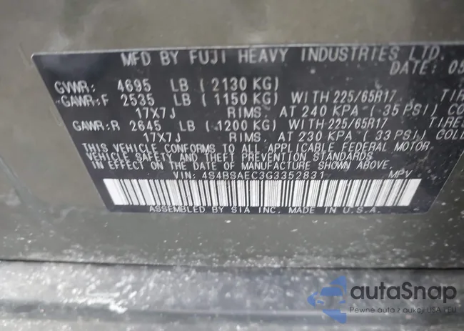 4S4BSAEC3G3352831: 43967255