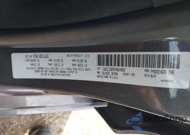 1C3CCCBB5FN664069: 43967322