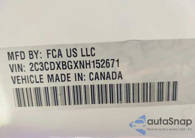 2C3CDXBGXNH152671: 43966362