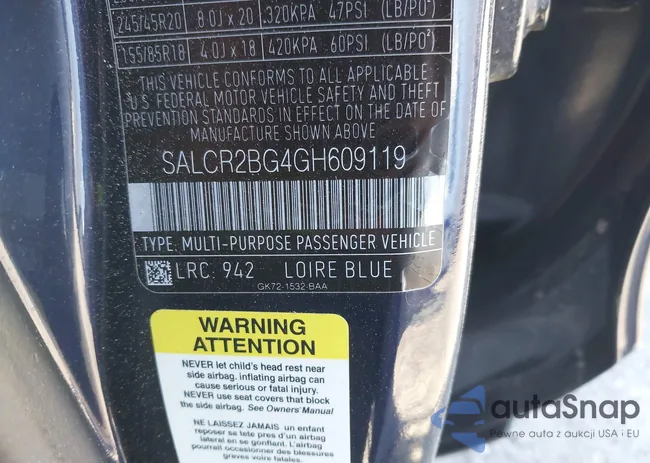 SALCR2BG4GH609119: 43966566