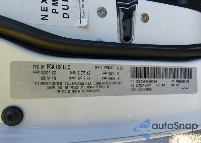 2C3CCABG0KH682658: 43966586