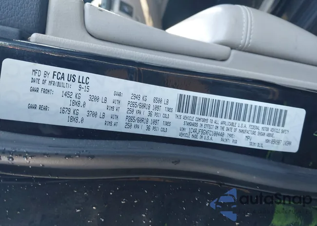 1C4RJFBGXFC100440: 43968077