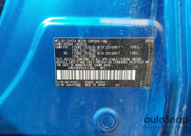 JTMZFREV7HJ111486: 43968088