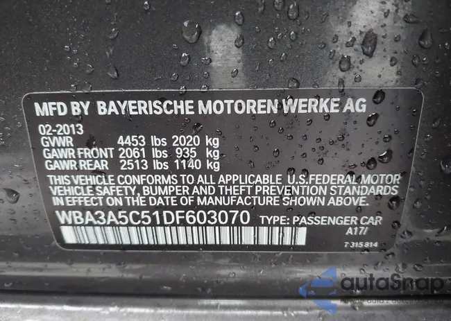 WBA3A5C51DF603070: 43968137