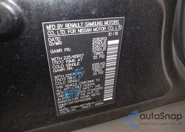 KNMAT2MT3KP505388: 43968155