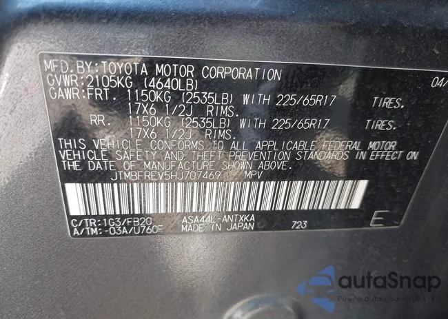 JTMBFREV5HJ707469: 43968205