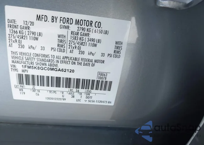 1FM5K8GC0MGA62120: 43967344