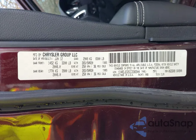 1C4RDJEG5CC336544: 43967439