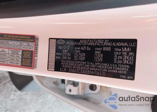 5NMJC3AE8NH116531: 43967466