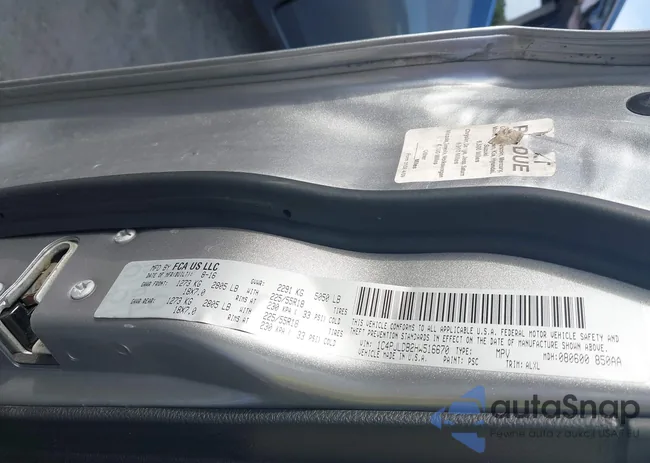 1C4PJLDB2HW516670: 43967613