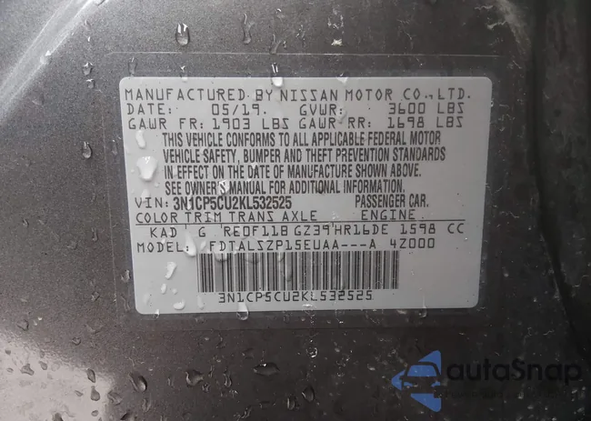 3N1CP5CU2KL532525: 43967628