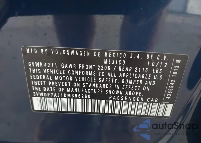 3VWDP7AJ1DM396260: 43967680