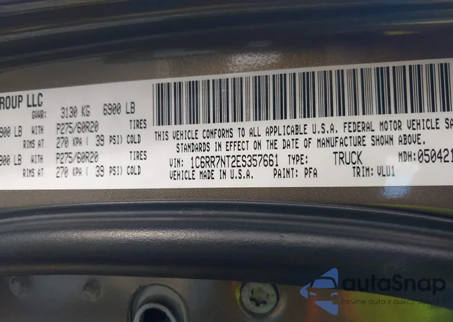 1C6RR7NT2ES357661: 43967708