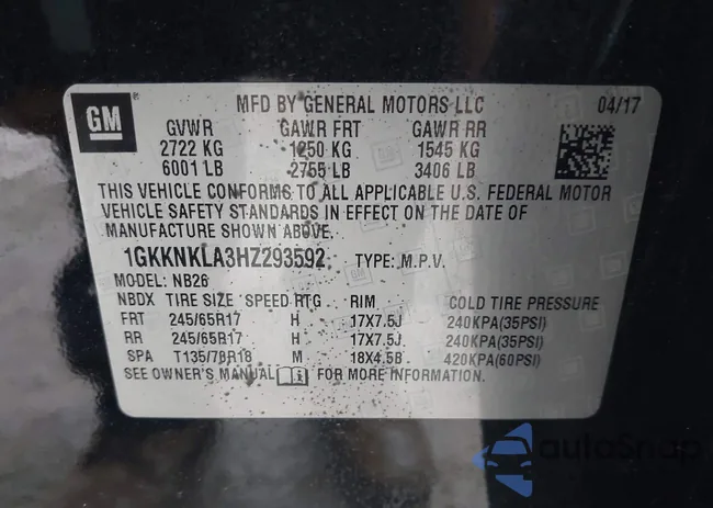 1GKKNKLA3HZ293592: 43968986