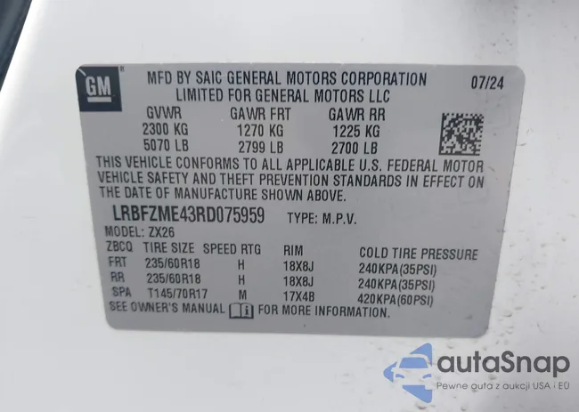 LRBFZME43RD075959: 43969146