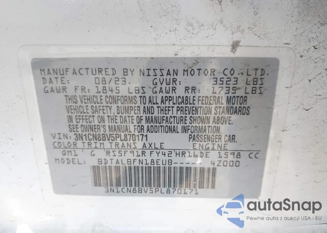 3N1CN8BV5PL870171: 43969162