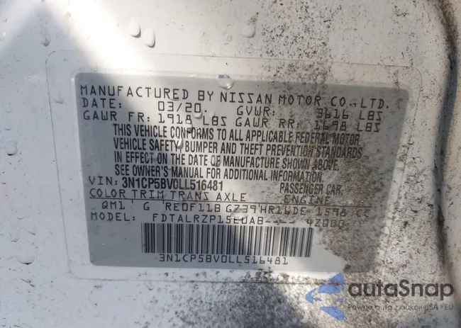 3N1CP5BV0LL516481: 43969220