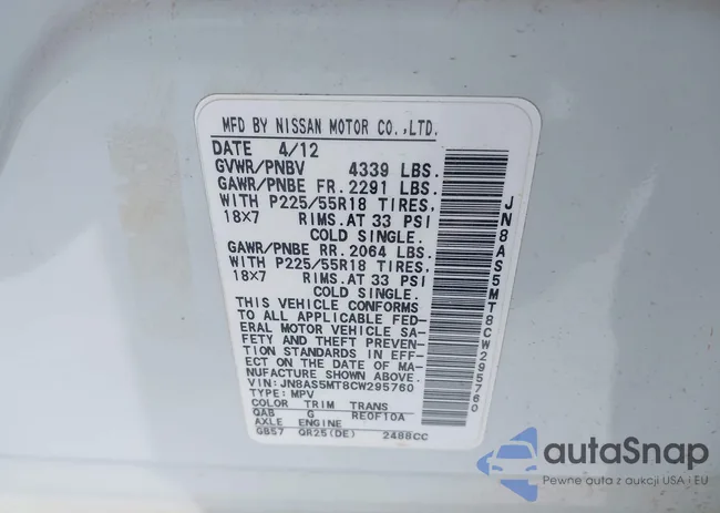 JN8AS5MT8CW295760: 43968649