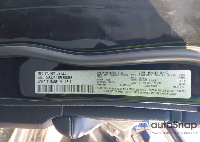 1C4RJJAG1P8867568: 43969825