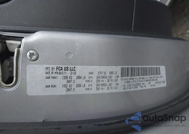 2C4RC1FG4JR229278: 43970122