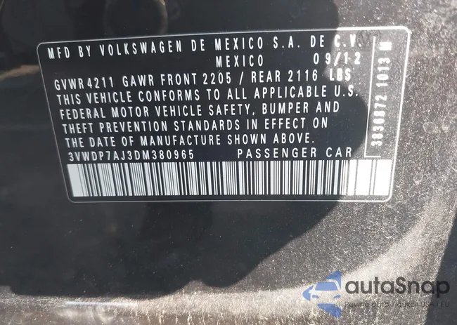 3VWDP7AJ3DM380965: 43970177