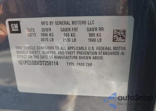 1G1PC5SBXD7258114: 43969350