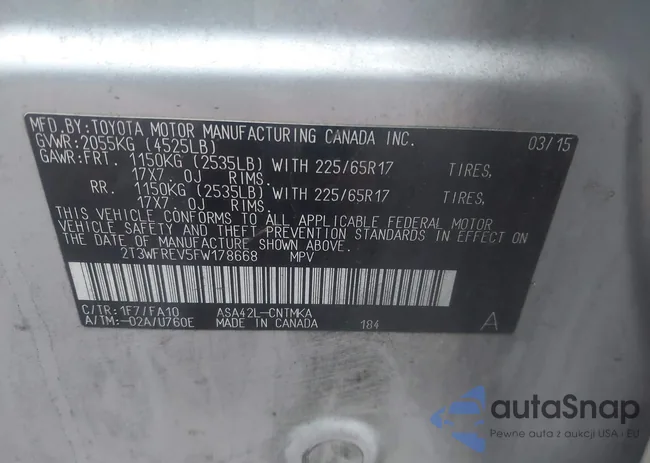 2T3WFREV5FW178668: 43969389