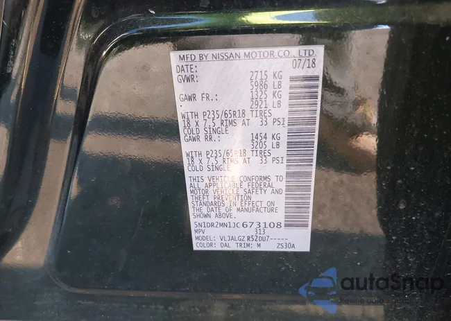 5N1DR2MN1JC673108: 43969603