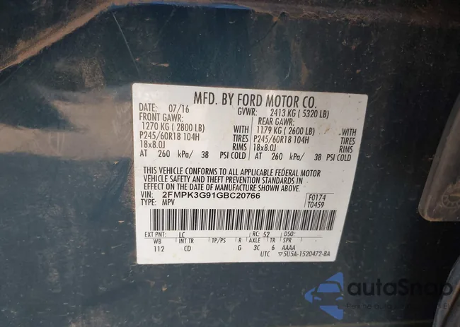 2FMPK3G91GBC20766: 43969653