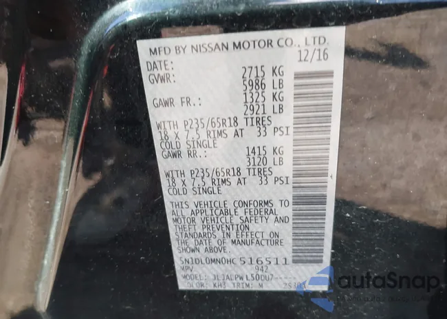 5N1DL0MN0HC516511: 43970714