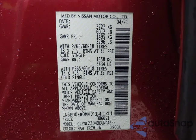 1N6ED0EB0MN714141: 43970806