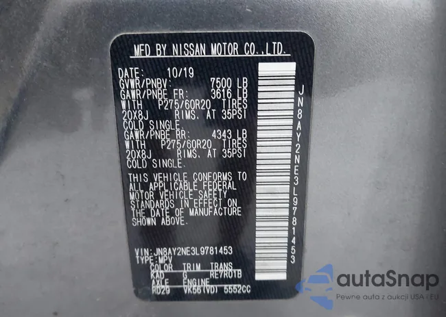 JN8AY2NE3L9781453: 43970862