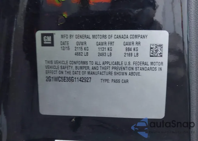 2G1WC5E36G1142927: 43970941