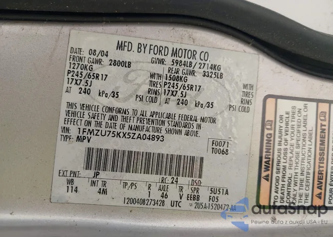 1FMZU75KX5ZA04893: 43971059