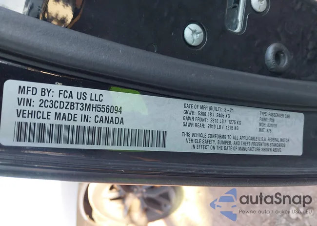 2C3CDZBT3MH556094: 43971129