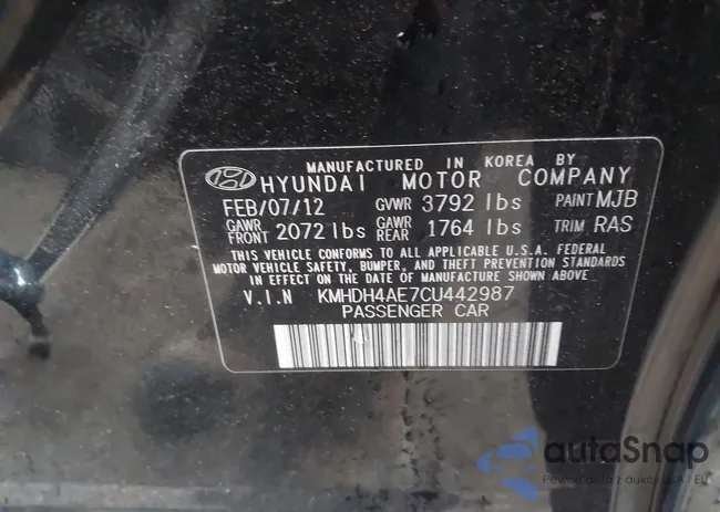 KMHDH4AE7CU442987: 43971252