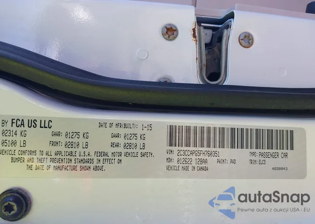 2C3CCAPG5FH760351: 43971287