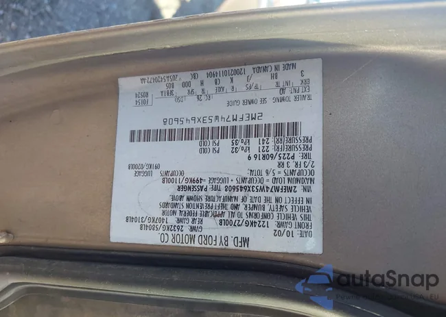 2MEFM74W53X645608: 43970594