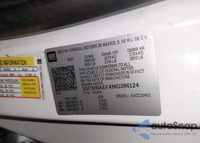 3GCNWAEFXMG396124: 43970606