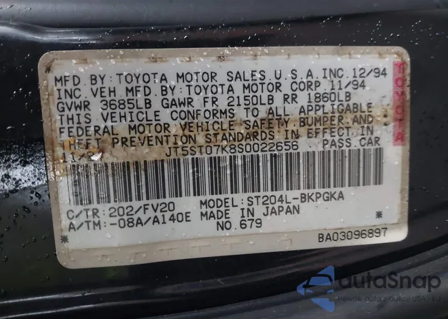 JT5ST07K8S0022656: 43970663