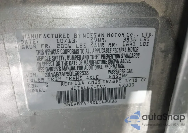 3N1AB7AP5DL562538: 43970685