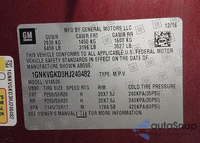 1GNKVGKD3HJ240482: 43971992