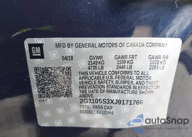 2G1105S3XJ9171766: 43972016