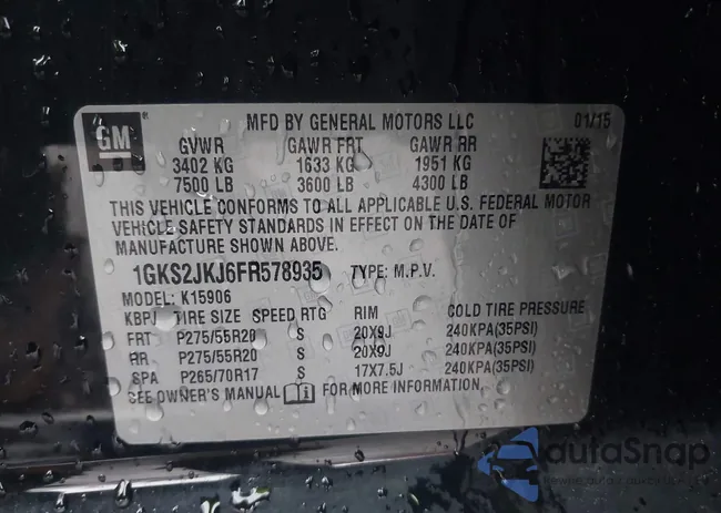 1GKS2JKJ6FR578935: 43972246