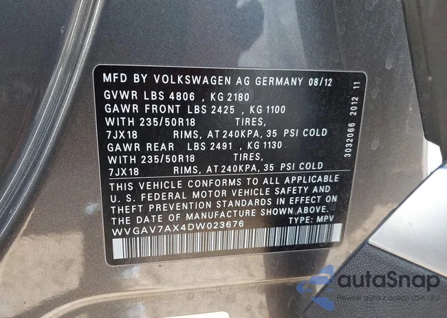 WVGAV7AX4DW023676: 43972265