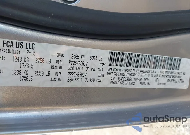 3C4PDCAB6GT101481: 43972284